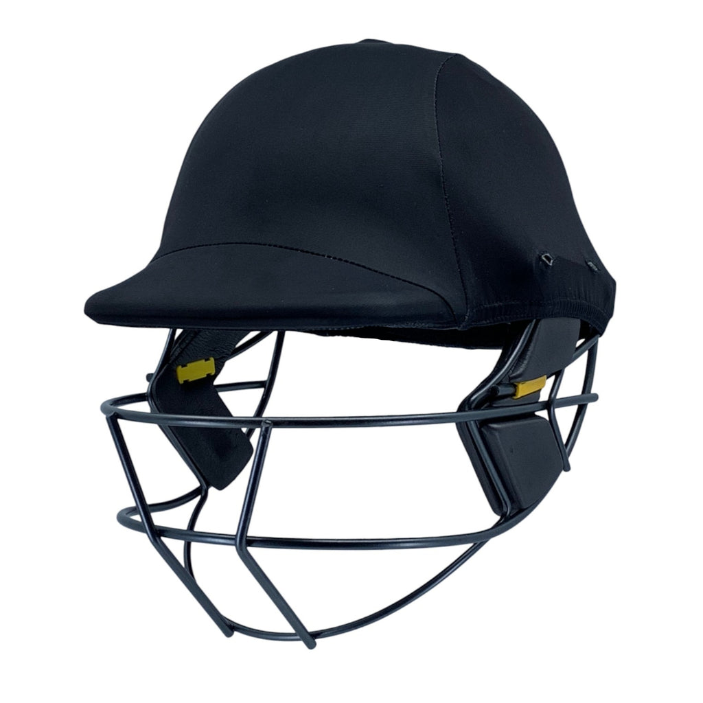 Black cricket helmet cover