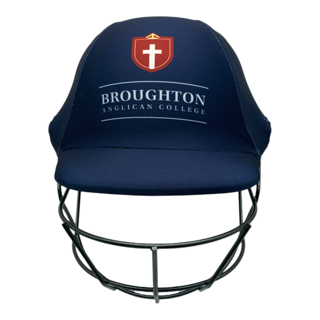 Broughton Anglican College custom made Cricket helmet cover