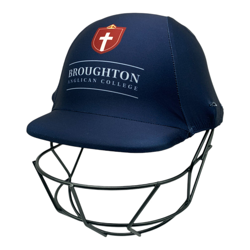 Broughton Anglican College custom made Cricket helmet cover