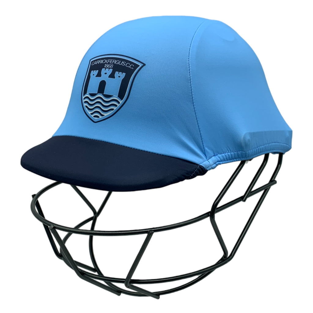 Cricket helmet cover, Carrick Fergus Cricket Club 