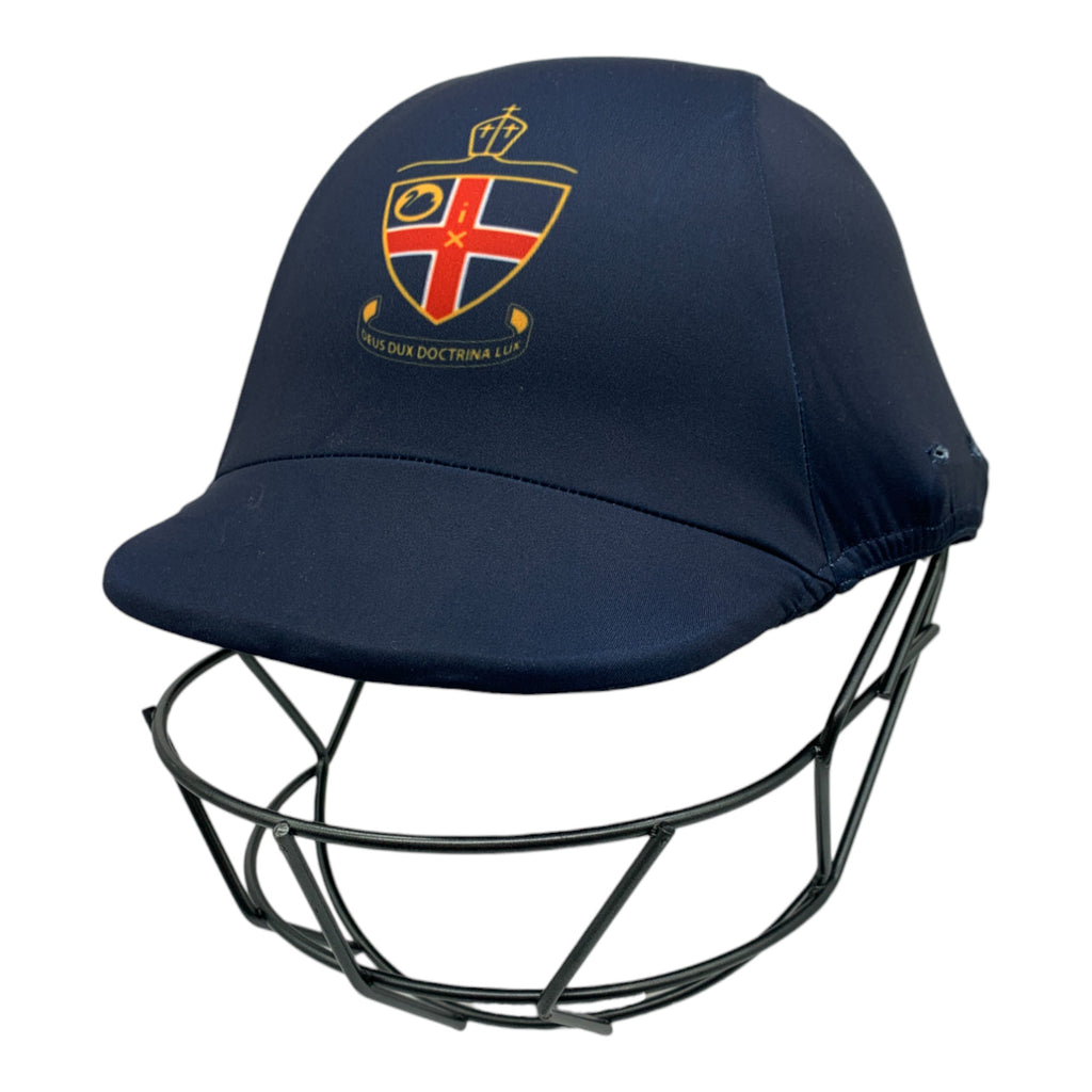 Custom made cricket helmet covers for Christ Church Grammar School.&nbsp;