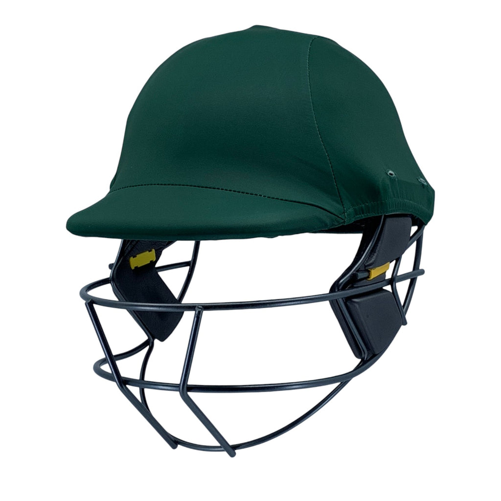 Green cricket helmet cover