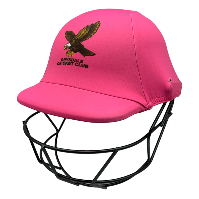 Custom made cricket helmet covers for Drysdale CC - Ladies