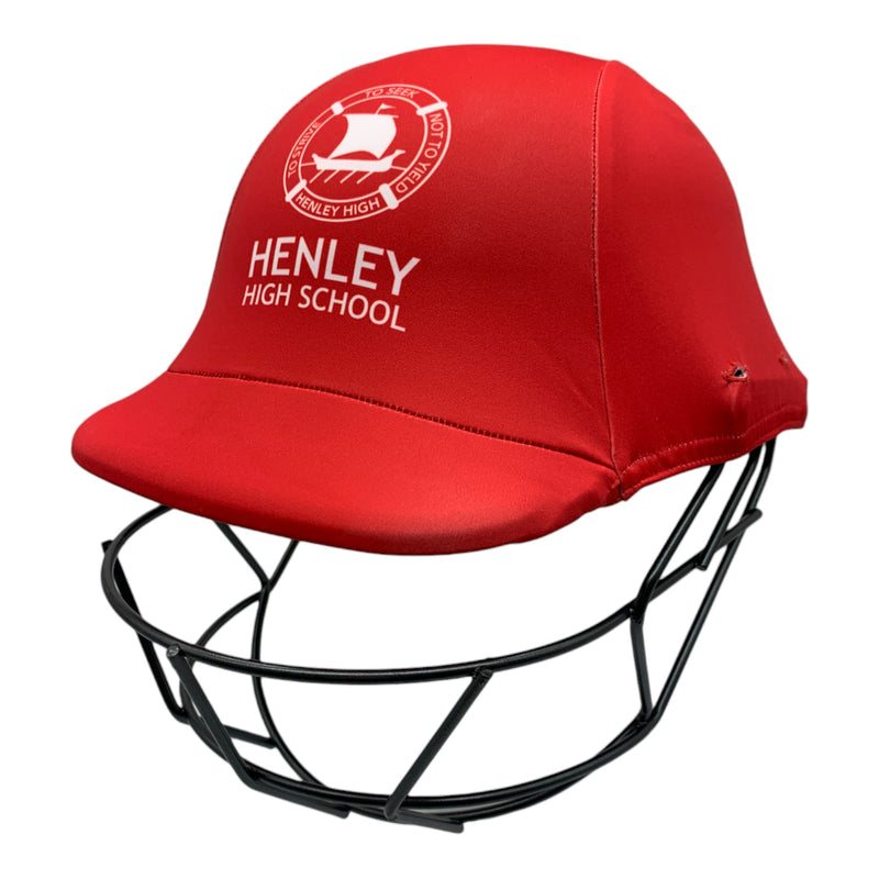 Custom made cricket helmet covers for Henleys High School.