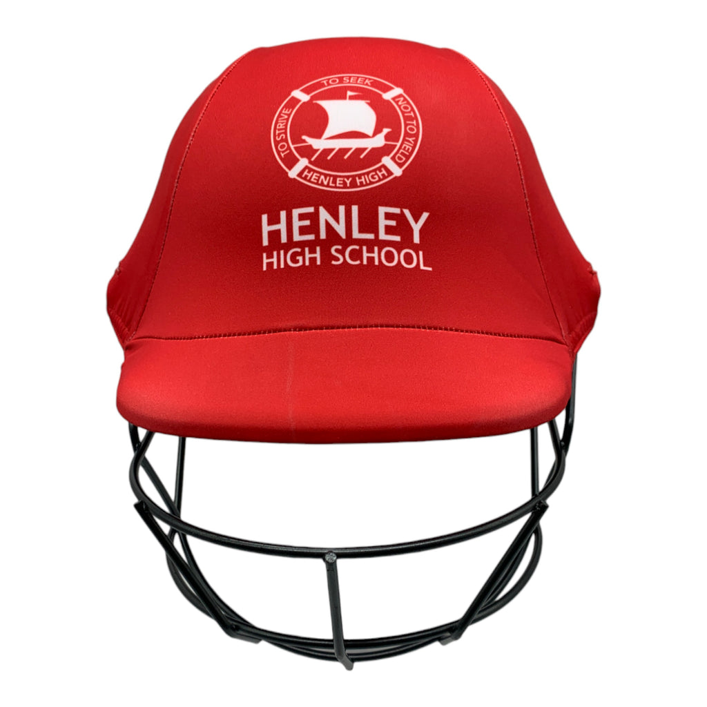 Custom made cricket helmet covers for Henleys High School.