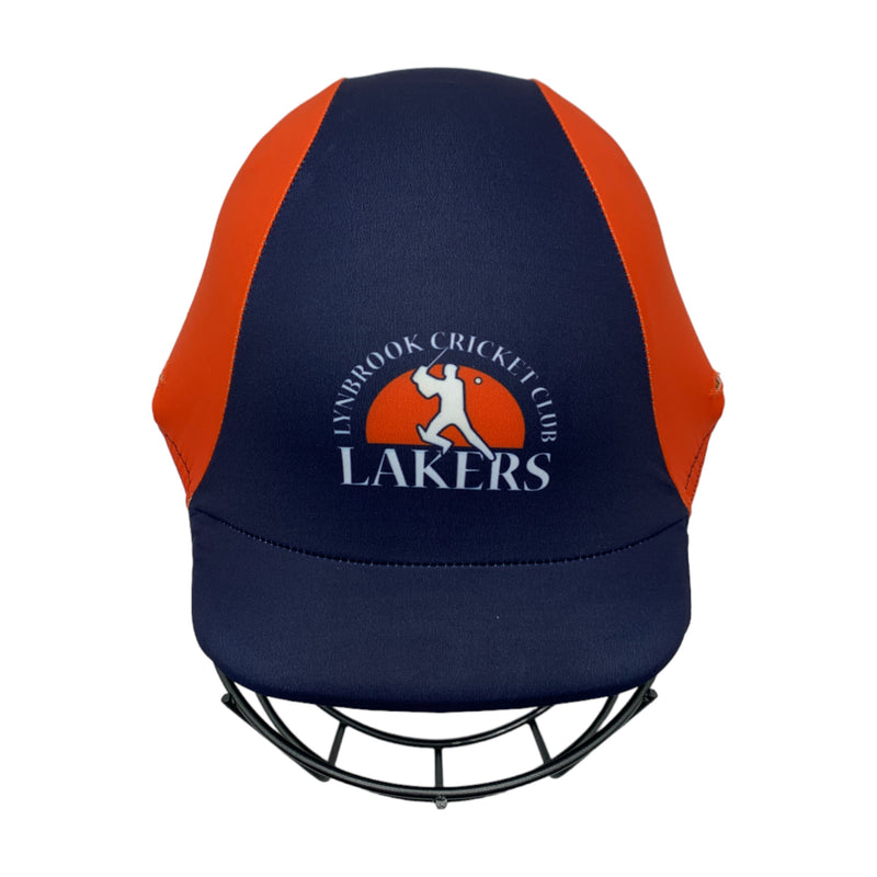 Custom made cricket helmet covers for Lynbrook Cricket Club