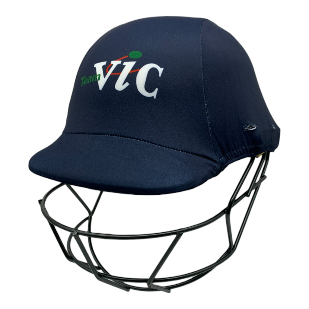 Custom made cricket helmet covers for School Sports Victoria.