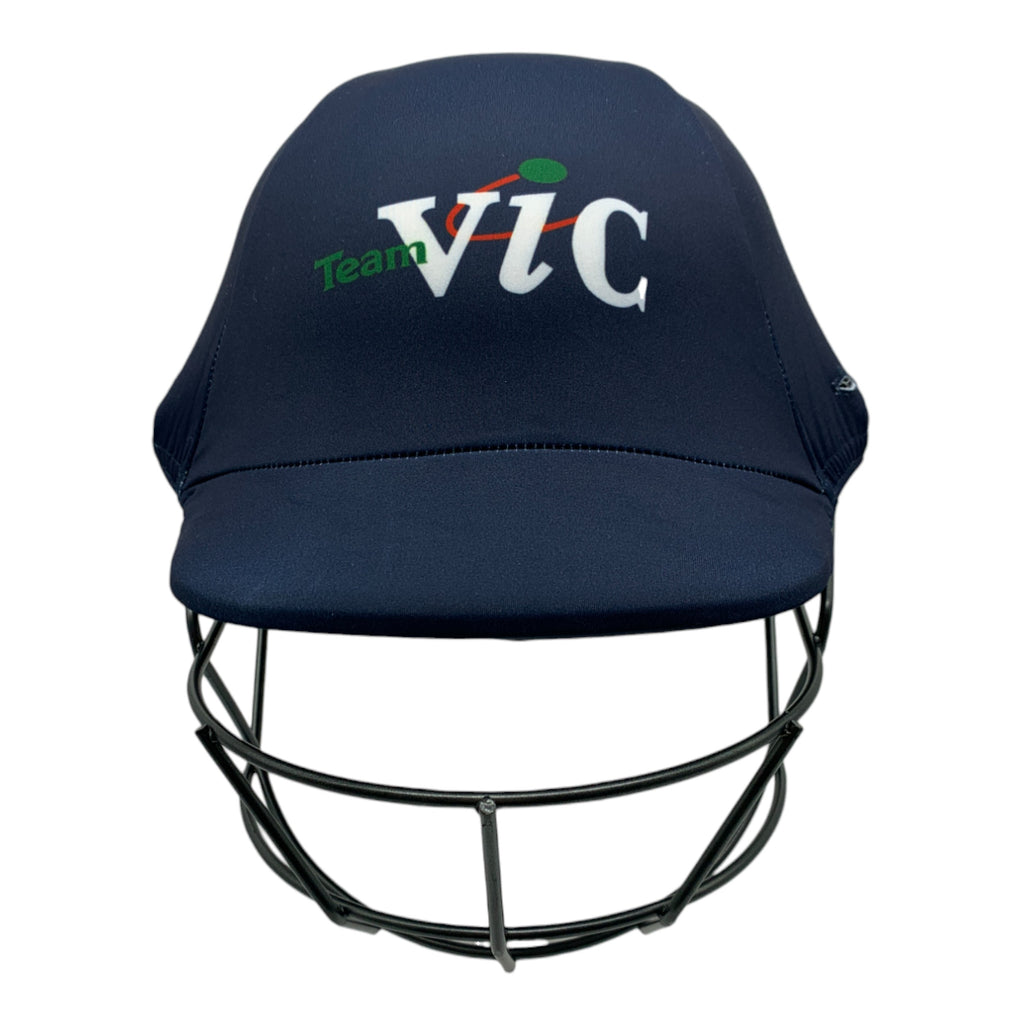 Custom made cricket helmet covers for School Sports Victoria.