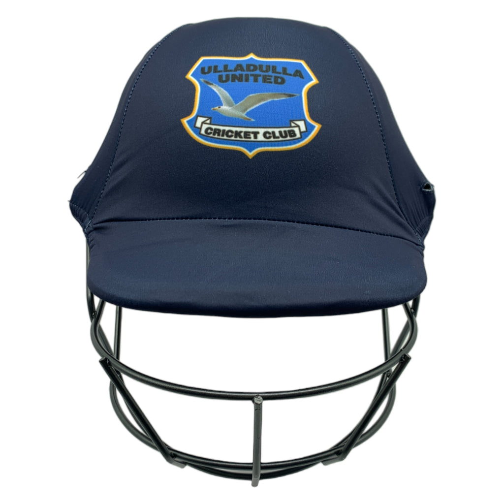 Cricket helmet cover for Ulladulla Cricket Club