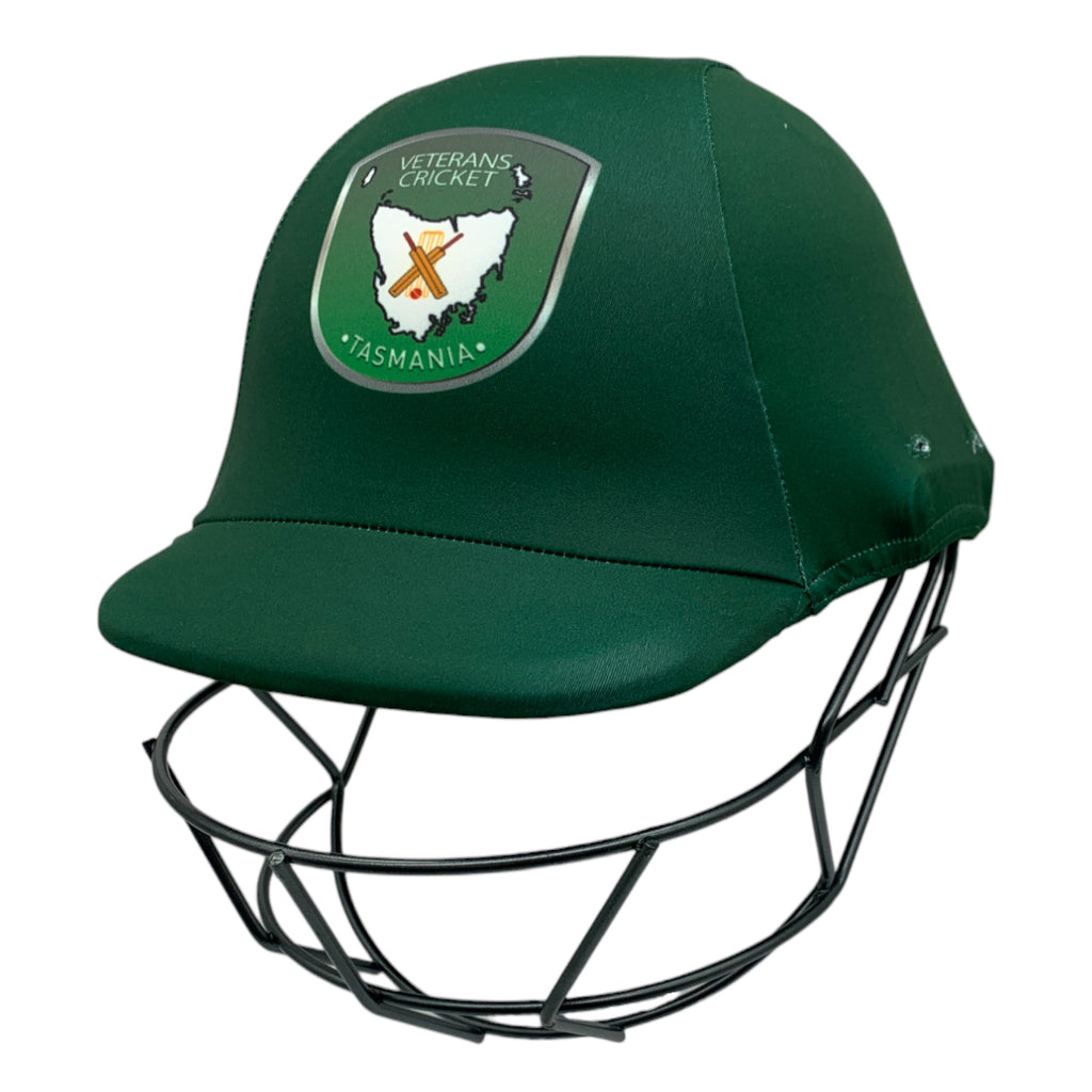 Veterans Cricket Tasmania helmet cover