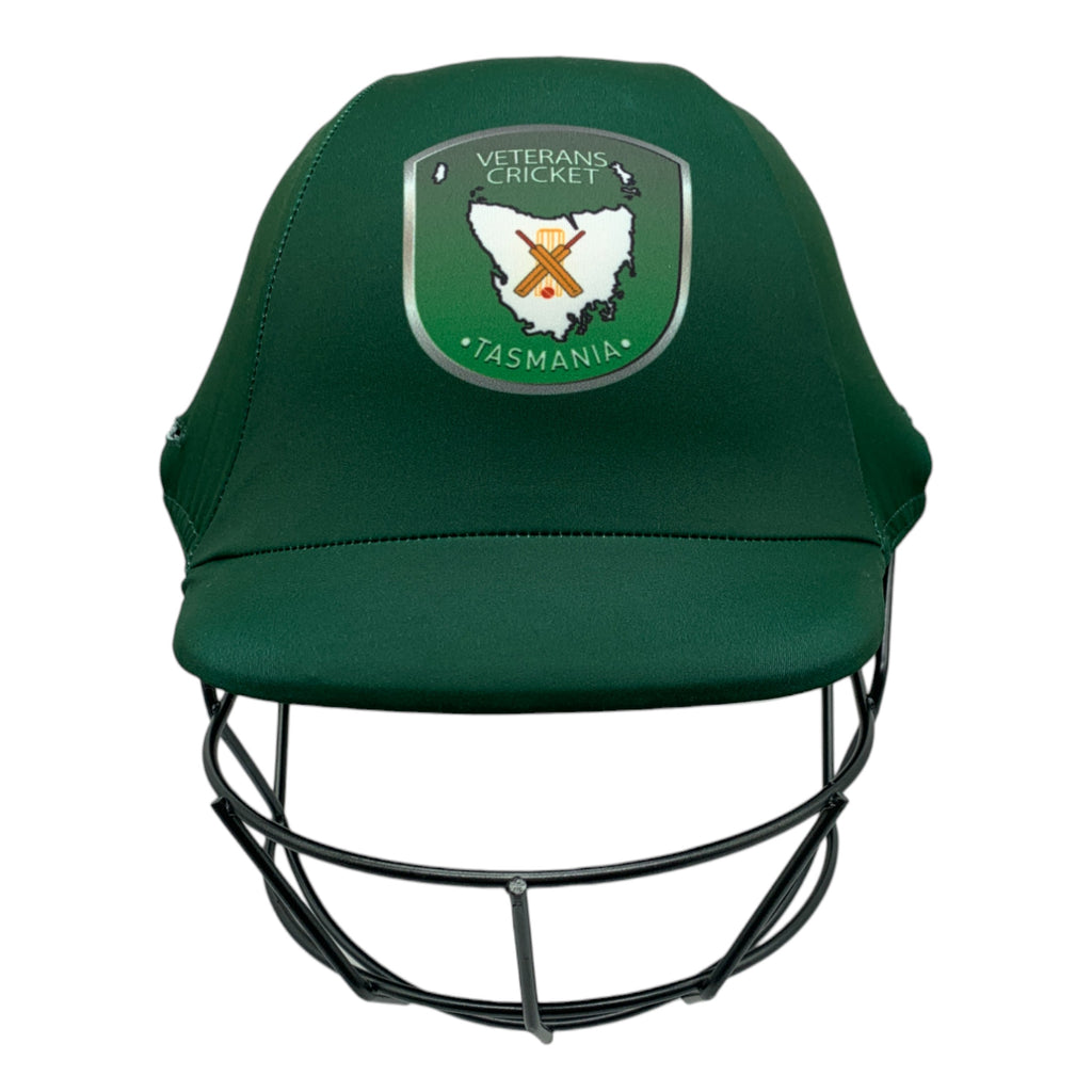 Veterans Cricket Tasmania helmet cover