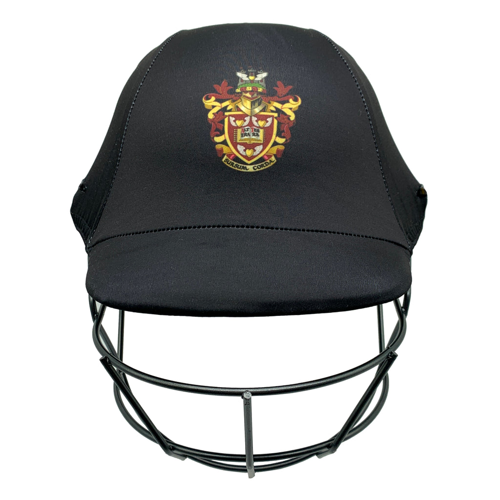 Haileybury College custom made cricket helmet cover